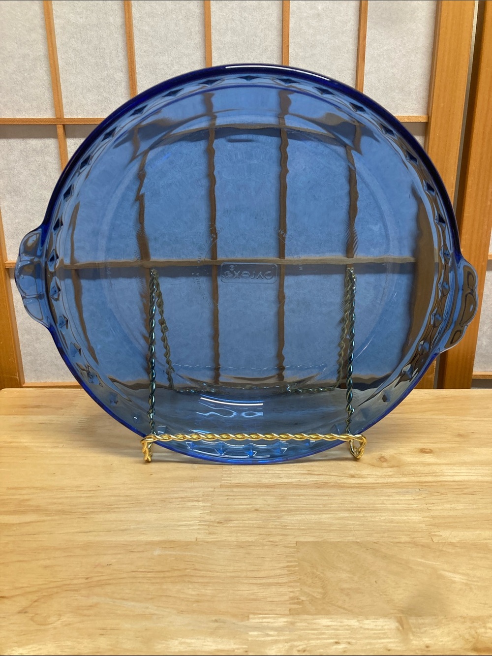 Pyrex Originals Cobalt Blue glass Pie Dish #229